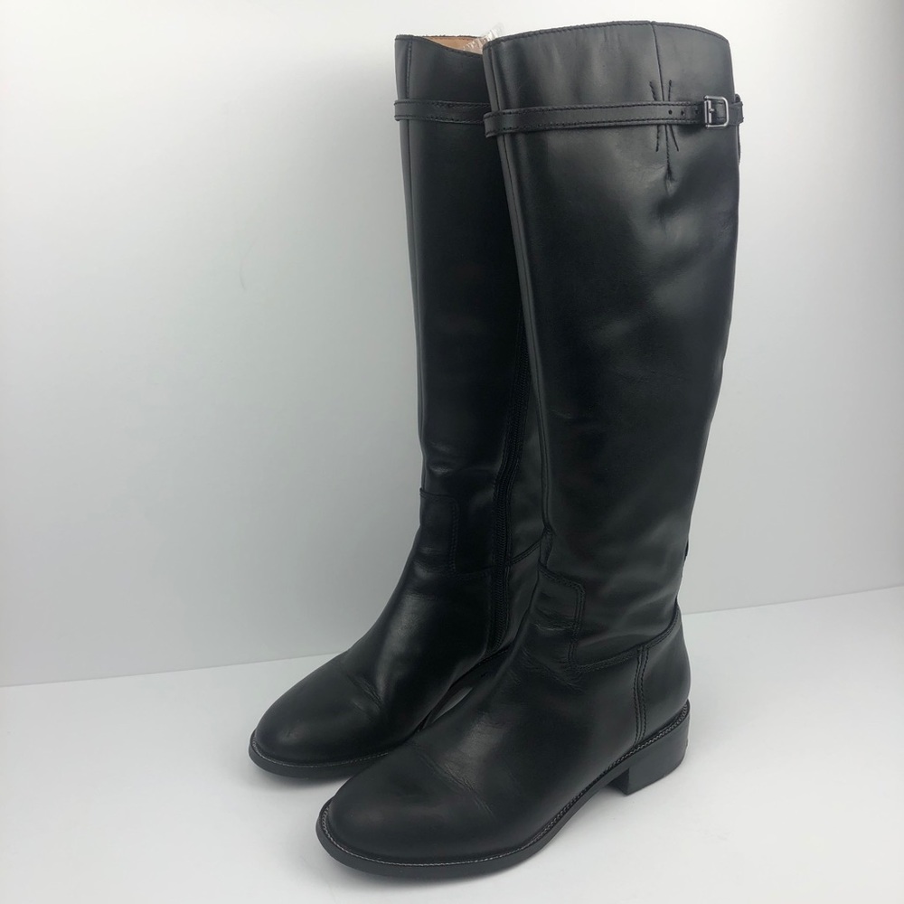 FrancoSarto Belaire Black Riding Boots. 5 1/2.